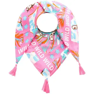 Zwillingsherz »Viereck "Wild Dschungel"« mit Leoparden und Tasseln,