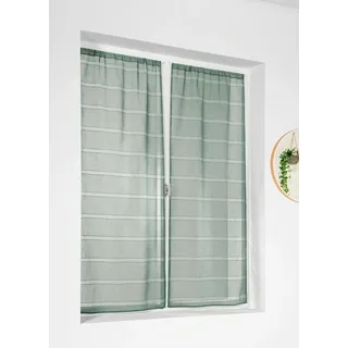 Linder Fensterscheiben, Eukalyptus, Grün, 55 x 120 cm, 1 Paar