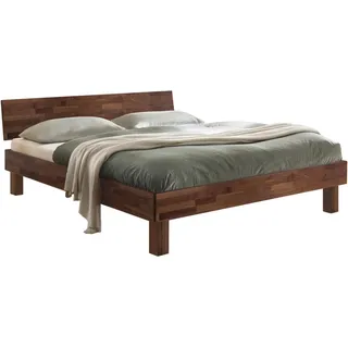 Hasena  Forti 160 x 200 cm Fußhöhe 20 cm nussbaum 