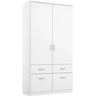 Rauch Drehtürenschrank Bremen 91 x 199 x 58 cm Weiß