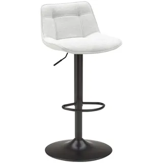 Mid.you Barhocker , Beige , Metall, Textil , rund , 44x84x49 cm , Esszimmer, Stühle, Hocker