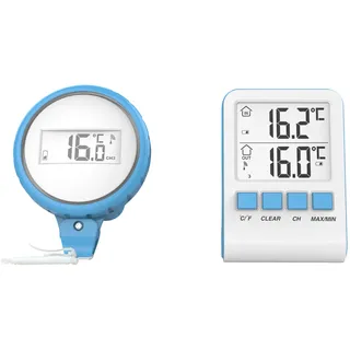 Steinbach Digitales Funk Pool Thermometer, Lieferumfang ohne Batterien (2x AAA), 061333