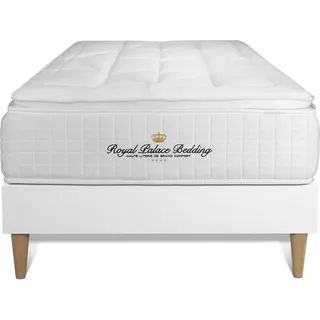 Matratzen- und Lattenrost-Set 90x190 cm - George V - Weiß