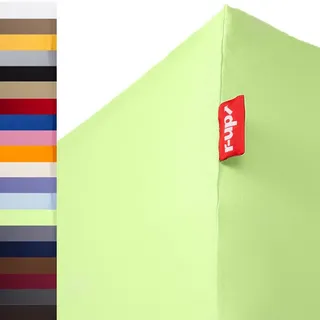 r-up Passt Spannbettlaken 180x200-200x220 bis 35cm Höhe viele Farben 100% Baumwolle 130g/m2 Oeko-TEX stressfrei auch für Boxspringbetten (grün)