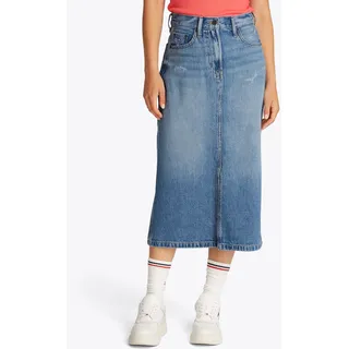 Tommy Jeans Jeansrock »CLAIRE MIDI SKIRT BI8036« in Midi-Länge, in blauer Waschung, blau