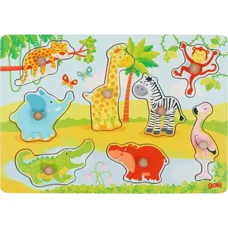 Goki African Animals Lift Out Puzzle