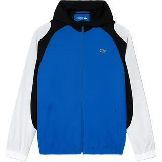 Lacoste - "Sport" Jacke für Herren - Tennis GT2827 (S-M) (Weiß/Blau/Schwarz) - Weiß