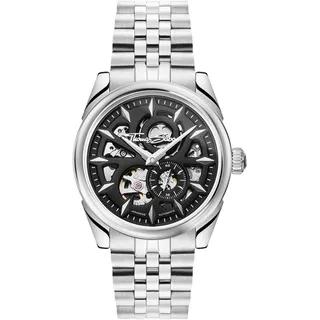 Thomas Sabo WA0409-201-203 Herrenuhr Automatik Schwarz 41mm 5ATM - Silber
