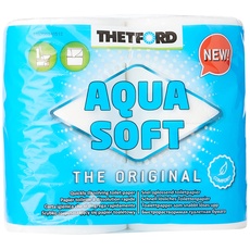 Bild Aqua Soft WC Papier Toilettenpapier für mobile Toiletten 4 Rollen/Btl. Campingtoiletten Camping Outdoor Klopapier