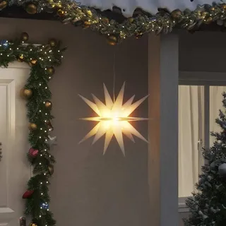LED-Weihnachtsstern Faltbar Weiß 57 cm - Weiß