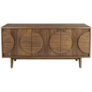 ZUIVER Sideboard 3 Türen  Walnuss Holz Dunkelbraun