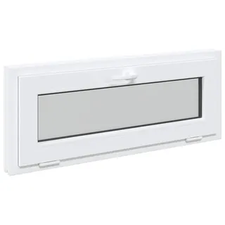 vidaXL Kellerfenster RISOR 100 x 40 cm PVC und Glas - Weiß