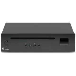 Pro-Ject CD Box E, Ultra kompakter Einsteiger CD Player mit echtem Red Book CD-DA-Laufwerk, Schwarz