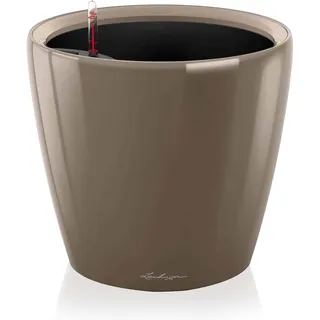 LECHUZA Classico Premium LS Ø 28 x 26 cm Taupe hochglanz