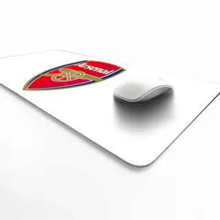 Licensed Décor Arsenal FC – Vinyl-Schreibtischunterlage – Farbwappen auf Weiß – 43 x 90 cm