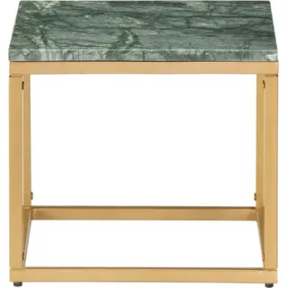 vidaXL Couchtisch Grün 40×40×35 cm Echtstein in Marmoroptik - Grün