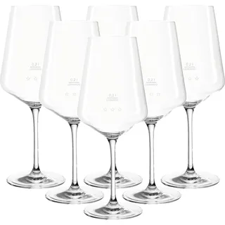 LEONARDO Rotweinglas 0,2 l 6er Set
