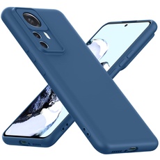 Cresee für Xiaomi 12T Pro 5G Hülle (Nicht für 12T) TPU Case Handyhülle mit [Kamera Schutz] [Weiche Innenschicht] Dünn Schutzhülle Stoßfest Cover für Xiaomi 12T Pro (2022) Blau