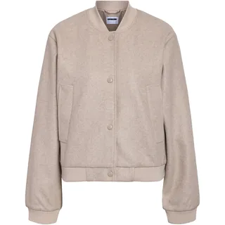 Noisy May Damen Nmeddi L/S Bomber Jacket FWD Noos, Silver Lining, s