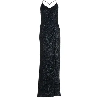 Abendkleid VERA MONT "Abendkleid figurbetont", Damen, Gr. 40, EURO, blau (night sky), 95% Polyester PES. 5% Elasthan EL., Kleider Abendkleid