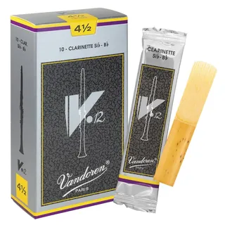 Vandoren CR1945 V12 Bb Klarinettenblätter (Stärke 4,5), 10 Stück