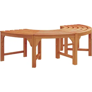 vidaXL Baumbank Natur 160 x 80 x 45cm Massives Eukalyptus Holz - Braun