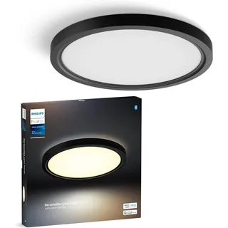 Philips Hue LED-Panel Tento White Ambiance S Schwarz Ø 29,1 cm