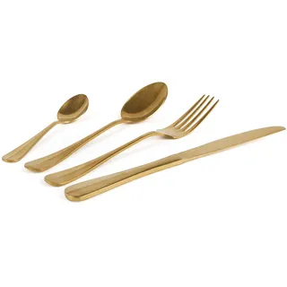 Excelsa Vintage Gold Besteck-Set, 24-teilig, Edelstahl 18/0