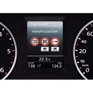 Volkswagen Original VW Golf 7 Tiguan Touran Verkehrszeichenerkennung Aktivierungsdokument Funktionserweiterung Software