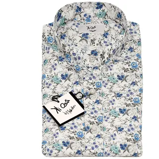 Ki Osa by Matteo Bosio TAGLIA 40 Ca-Coreanacot Größe 34 Herren Hemd, Baumwolle, Zeichnung 03