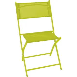 Linder Exclusiv Garten Klappstuhl GM6000L-S – Stabil, wetterbeständig & pflegeleicht mit atmungsaktivem Textilbezug, klappbar - Grün