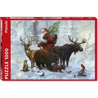 Piatnik Puzzle Weihnachten 1000 Teile - Santa's Team Jigsaw