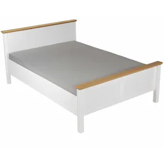 Inter Link Maluna Bett Massivholz Kiefer weiß