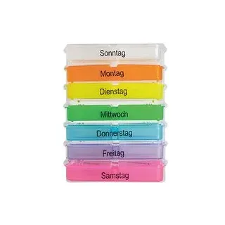 WUNDmed® Tablettenbox Rainbow bunt