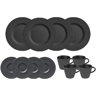 Villeroy & Boch Manufacture Rock Kaffeeservice 12-tlg. schwarz