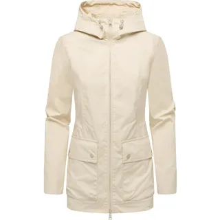 Outdoorjacke RAGWEAR "Outdoorjacke Monadetta B", Damen, Gr. 3XL, beige (ecru), Obermaterial: 65% Polyester PES. 35% Baumwolle CO.  Obermaterial: Futter: 100% Polyester PES., Jacken Outdoorjacke