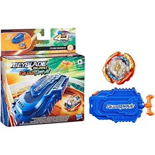 Beyblade Burst QuadDrive Cyclone Fury Schnur-Starter Set − Battle Set mit Schnur-Starter und Kreisel