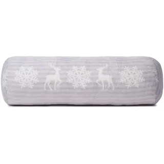 Nackenrolle GÖZZE "Scandic", beige (creme, weiß), B:60cm H:20cm L:20cm, Polyester, Funktionskissen, Nackenrolle