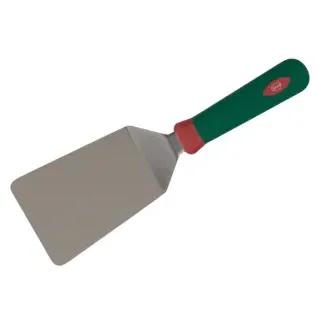 Sanelli Bratenspachtel, Klingenlänge 15 cm, Spachtel mit ergonomischem Griff, Farbe: grün