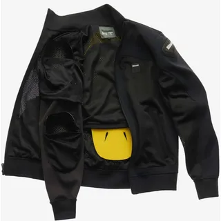 Blauer Easy Air Pro Motorrad Textiljacke (Black/Black,XXL)