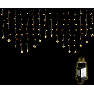 salcar Lichterkette LED Schneeflocke Lichtervorhang Innen, 9 Modi Weihnachtsbeleuchtung Fenster Weihnachten Deko Warmweiß