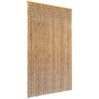 vidaXL Insektenschutz Türvorhang Bambus 120 x 220 cm Braun