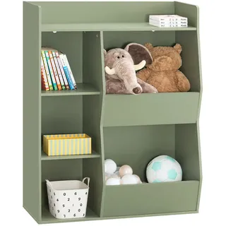 SoBuy Kinderregal 80 x 104 x 34 cm MDF/Spanplatte Grün