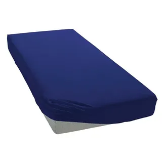 bellana Spannbettlaken Baumwolle-Jersey 140 x 200 - 160 x 200 cm blau