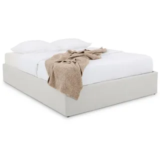 Idimex Futonbett Bliss 160x200 cm grau , Grau , Textil , Mode , 160x200 cm , Schlafzimmer, Betten, Futonbetten