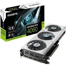 Bild GeForce RTX 4060 Eagle OC Ice 8G, 8GB GDDR6, 2x HDMI, 2x DP (GV-N4060EAGLEOC ICE-8GD)
