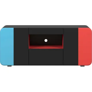 INOSIGN NextLevel Gaming-Lowboard 115 x 49 x 42 cm Blau/Rot/Schwarz Holzwerkstoff