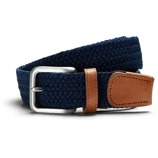 JACK & JONES Stretchgürtel Materialmix schwarz 105