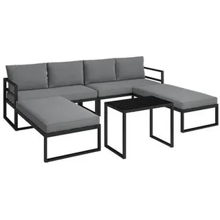 Ambia Garden LOUNGEGARNITUR Anthrazit, Grau - 250x188 cm