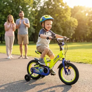 Actionbikes Kinderfahrrad Turbo | 12 16 Zoll | 2-7 Jahre | V-Brake Bremsen | Schutzblech v. und h. | Kinder Fahrrad für Mädchen & Jungen | Fahrräder | Kinderrad | Jugendrad | Bike
